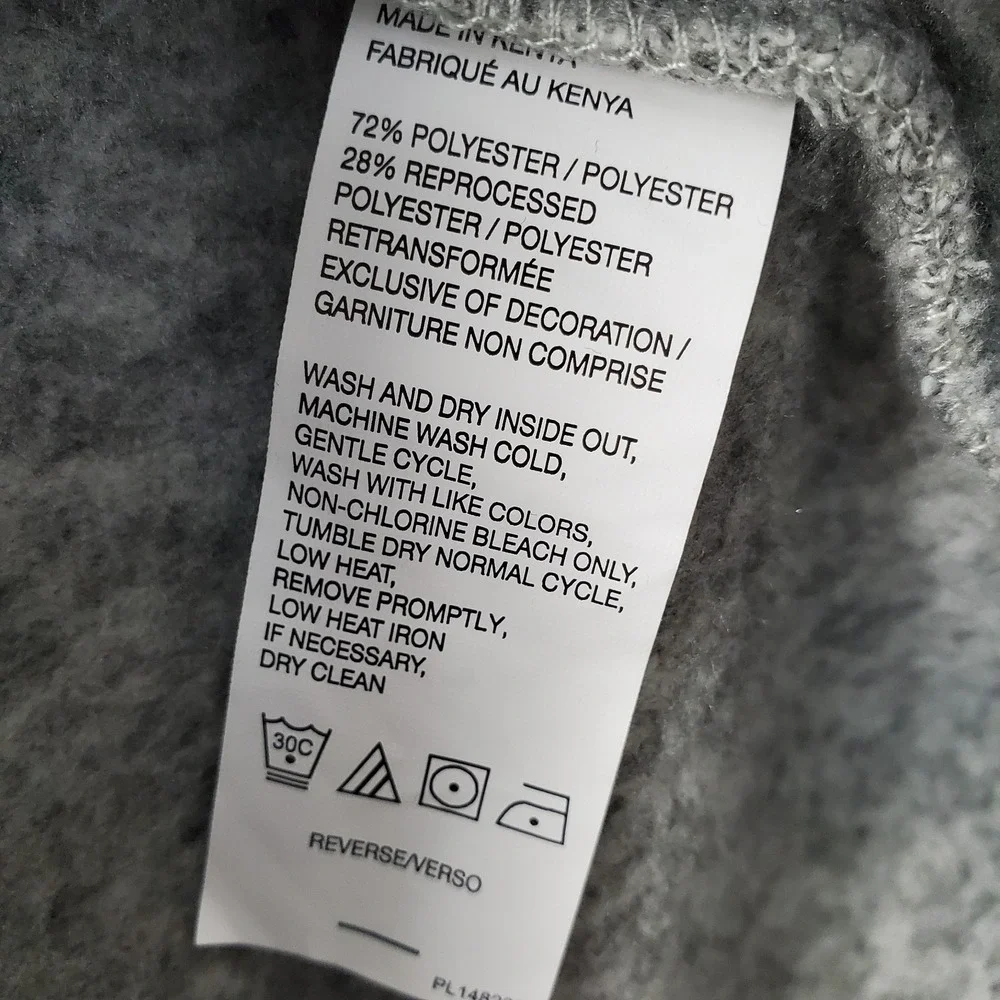 IZOD Golf Eco Thermal Soft Knit Fleece Sweater Mens S Gray Quarter Zip Pullover